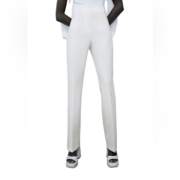 Zara Flared High Waisted Cream
Pants (Size Medium) - Picture 1 of 5